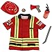 Theo Klein 8985 Costume da pompiere Fire Fighter Henry I Costume di alta qualità con accessori I Estintore, megafono e molto altro I Per bambini dai 3 anni in su