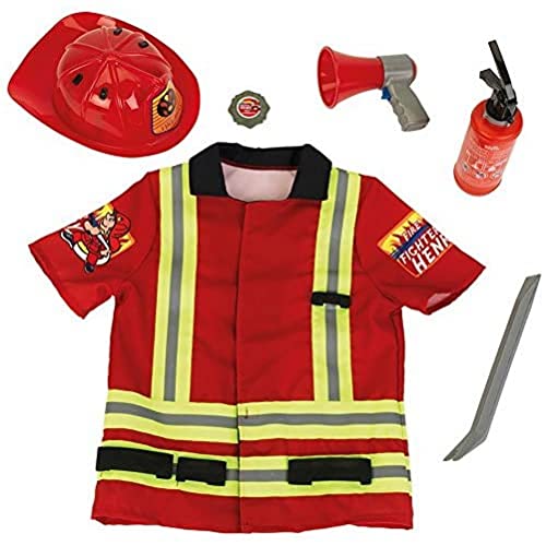 Feuerwehr Kostüm Kinder Set 2025 - Komplettes Feuerwehrmann Outfit Mit Helm & Zubehör
