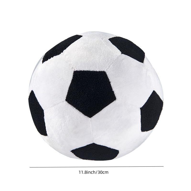9,8 pulgadas de peluche de fútbol de peluche almohada de tiro de juguete deportivo regalo 2
