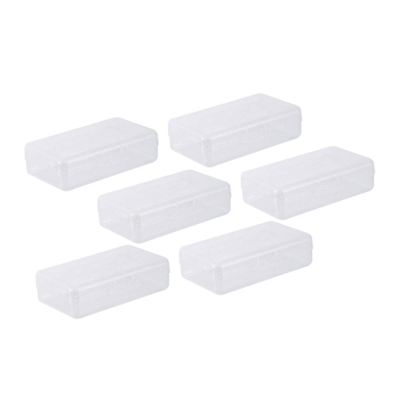 6piezas Organizador De Escritorio Caja De Almacenamiento Plástico Transparente para Material Escolar Lápices Crayones y Accesorios De Oficina
