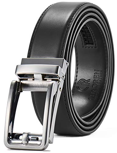 Chaoren Click Ratchet Belt Dress with Sliding Buckle 1 3/8