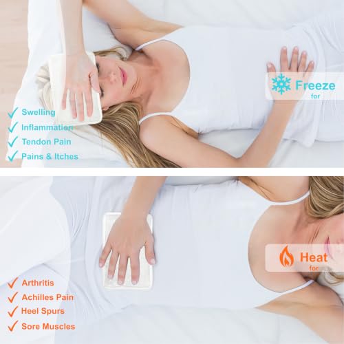 Image of Gel Ice Pack for Injuries Reusable Ice Bag with Strap 1Pack Hot Cold Pack