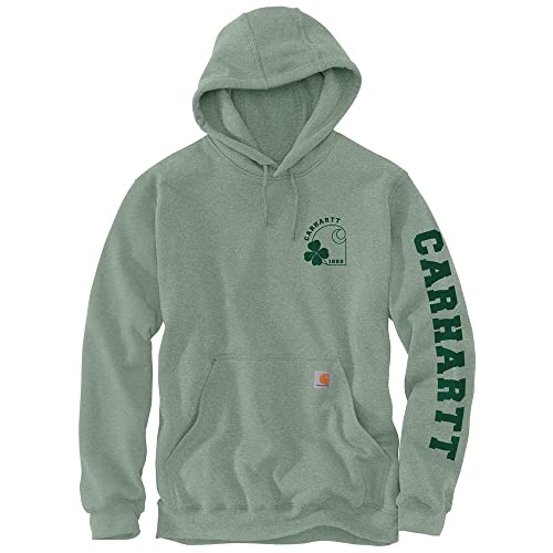 Preisvergleich Produktbild Carhartt Herren Loose Fit Midweight Hooded Shamrock Sweatshirt, Jade Heather, M