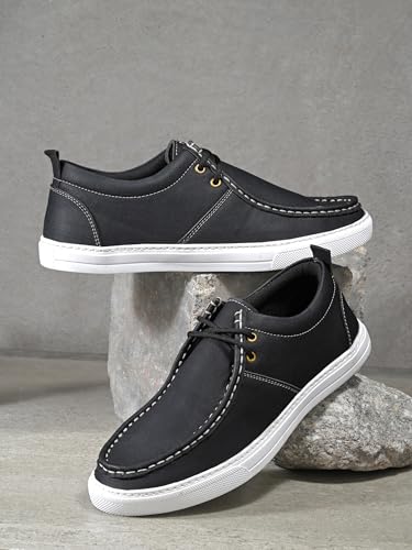 Image of Server Men's Sneakers OG-30 | Casual Sneakers Shoes for Men | Cushioned Insole | Quick-wear Faux Laces | Lace up Casual Shoes