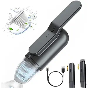 Verilux Vacuum Cleaner for Home and Car, Cordless Vacuum Cleaner 13000PA Strong Suction Vacuum Cleaners with UV Light, Portable Vacuum Cleaner for Home, Hand Vacuum Cleaner for Home USB Rechargeable