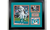 Framed Jaylen Waddle Miami Dolphins Facsimile Laser Engraved Signature Football 14x11 3 Photo Collage