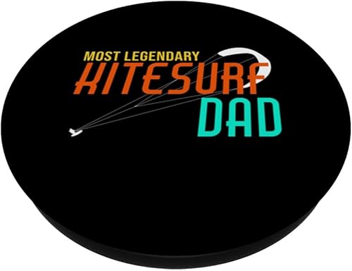 Miniatura 2 de Kitesurf Dad Kitesurfing Kitesurfer Kiteboarding Graphic PopSockets Standard PopGrip