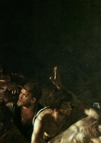 Affiche Le Caravage toile imprimée - Peinture murale La résurrection de Lazare salon 60x90