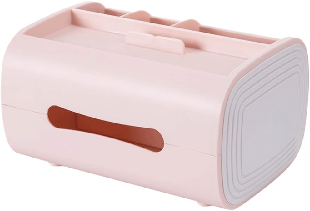 Stainless Steel Toilet Paper Holder，Recessed Toilet Paper Holder，Pretty Rectangular Tissue Box Cover Modern Tissue Box Holder Multi-Functional Tissue Holders Decorative Organizer for Tabletop Practica