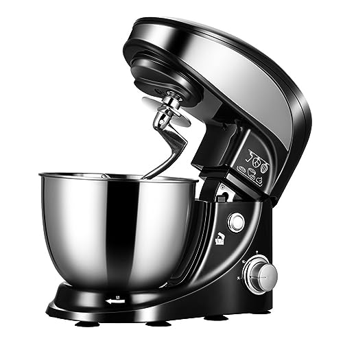 Food Stand Mixer for Baking 3 Speed Kitchen Electric Mixer with 4L Stainless Steel Mixing Bowl Planetary Mixing System with Dough Hook,Wire Whip K-Beater for Baking Wheaten Food,Salad,Cake