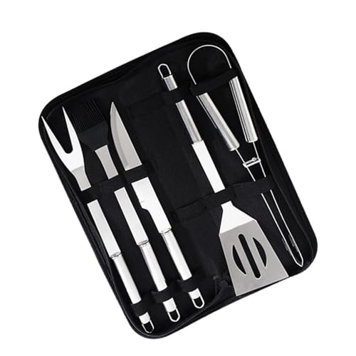 Set de 5 piezas para barbacoa de acero inoxidable con bolsa miniatura 2