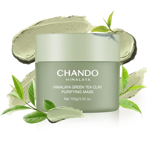 CHANDO HIMALAYA Purifying Green Tea Mask, Natural...