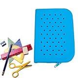 Portabolígrafos de silicona, de lápices de agujeros impermeable de gran capacidad | Estuche de lápices portátil lindo para productos para el cuidado de la piel, estuche suave para el hogar