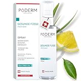 PODERM - FUSSPILZ-BEHANDLUNG FÜR SPORTLER - Reinigendes Fuß-Spray - Beseitigt 99,9% der Pilze - Anti-Geruch und Anti-Schweiß