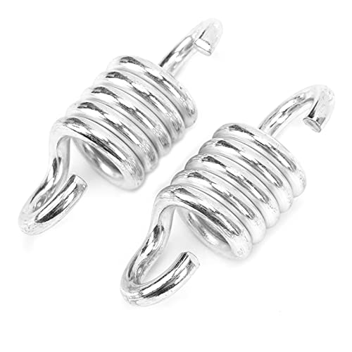 Prevessel Swing Spring Silla de Hamaca Resistente para Colgar Cómodamente, Resorte de Ganchos Dobles de 8 Mm para Columpio de Porche, Capacidad de Carga de 500 Kg, Adecuada para Varias Sillas
