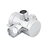 ✦ Material: el desviador de la regadera está hecho de plástico ABS, sólido, resistente a la corrosión y duradero en uso.