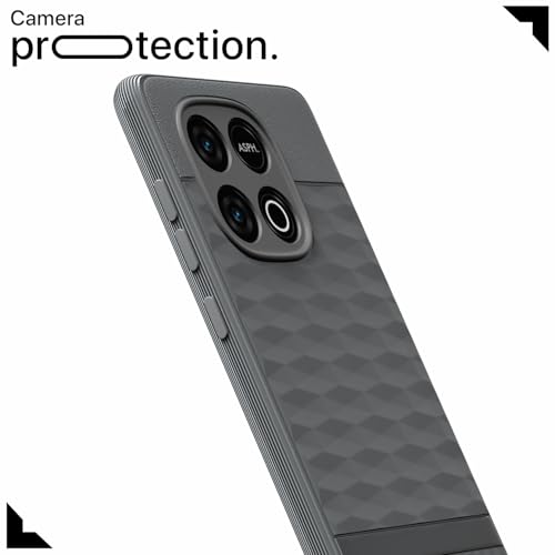 Image of Outlouders Back Cover for iQOO Neo 10 5G / Vivo Y300 GT 5G | Full Camera Protection | TPU Soft Flexible Shockproof Bumper Case (Grey)