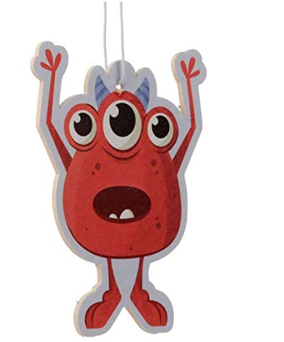 Monstarz Monsters Car Air Freshener Strawberry Scented Novelty Hanging air Freshener