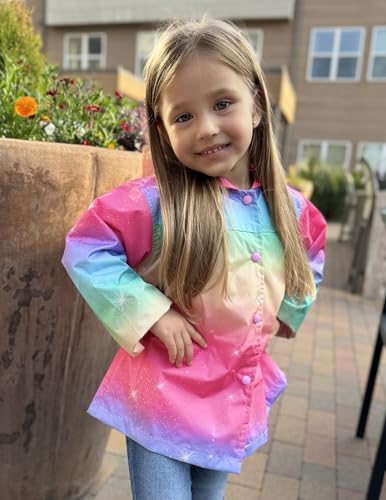 Arshiner Girl Baby Kid Waterproof Hooded Coat Jacket Outwear Raincoat Hoodies - Thumbnail 2