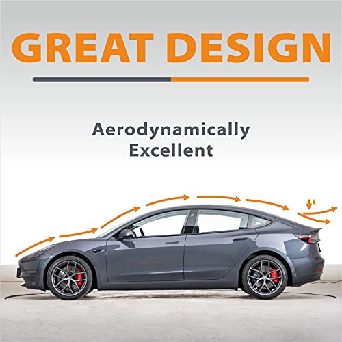 BONRYAN Geeignet für Tesla Model Y Spoiler Original Heckspoiler Flügel Lippe Matt Schwarz für 2020 2021 2022 2023 Tesla Model Y Zubehör