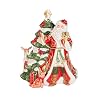 Fitz and Floyd Cardinal Christmas Ceramic Cookie Jar Standard Multicolored