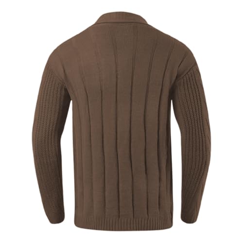 Suéter clásico tipo cárdigan de punto para hombre ideal para combatir el frío con estilo 3
