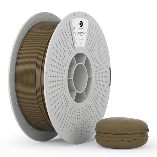 Kexcelled マットPLA つや消しの質感 紙ボビン 3Dプリンターフィラメント素材 1.75mm径 ほとんどのFDM 3Dプリンターに対応 スプール造形材料 寸法精度+/- 0.03mm 正味量1kg(2.2lbs) ダークブラウン