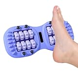 Fußmassagegerät mit Doppelrolle, 33 x 14 cm, Fußmassagegerät für Plantarfaszitis, Reflexzonentherapie, zur Entspannung und Druckentlastung für den privaten und professionellen Gebrauch