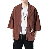 Design kimono : sept manches, ouvert sur le devant, coupe ample, cordon de serrage ou fermeture à boutons, pas tous n'ont pas de poches, couleur unie ou motif imprimé. Veuillez vous référer aux images affichées