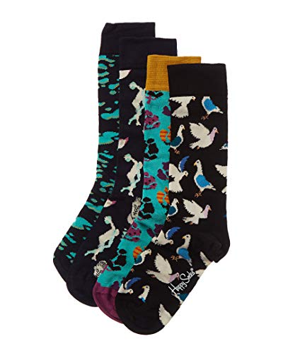 Happy Socks Mens Happy Socks Day In The Park 4Pc Sock Gift Box, 10-13