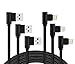 Produktbild Lively Life 90 Grad Nylon geflochtenes Telefon Ladekabel für Telefon X/8 Plus/8/7/7 Plus/Pad 1M+2M+3M Schwarz 2