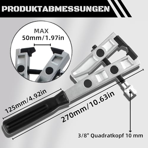 TIOMIOSEA Achsmanschettenzange Klemmzange Spann Schlauchschellen Zange CV Boot Plier 3/8'' – Montage und Entfernen Werkzeug für Kühlerleitungen & Kraftstoffleitungen