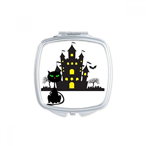 Maquillage compact miroir de poche Halloween araignée multicolor