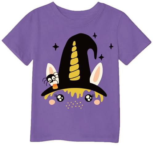 Image of Mrocioa Toddler Boy Girl Pumpkin Face Halloween T-Shirt Short Sleeve Tops
