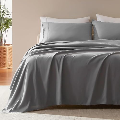 La Mejor Selección de Bajeras ajustables Top 5. 47 KINKETE Set De 4 Piezas de Sábanas Matrimonial | Algodón y Poliéster, Sábana Encimera 138x191 cm + Bajera Ajustable 200x250 cm + 2 Fundas 51x76 cm | Profundidad 35 cm,...