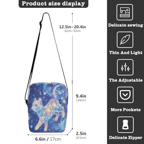 Cute American Shorthair Cat messenger bags men's shoulder bag Women's Purse Adjustable Strap for business Travel3