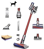 Premium Dyson V8 Fluffy HEPA Filter, Cordless Stick Vacuum Cleaner Lightweight, Strong Suction, Handheld Ergonomic, Bagless, Washable Filter, Rechargeable Battery + w/One Hubxcel Microfiber Cloth