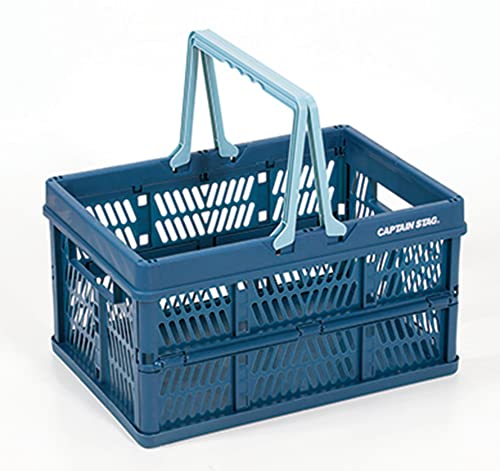 kyaputensutaggu Camping For Cage Folding Handy Container – Medium Navy Blue UL – 1010