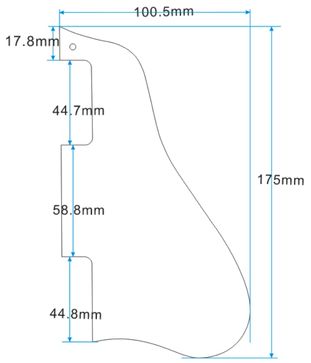Custom Guitar Pickguard For Gibson ES-335 Style Guitar Pickguard Short (4 Ply Red Tortoise)