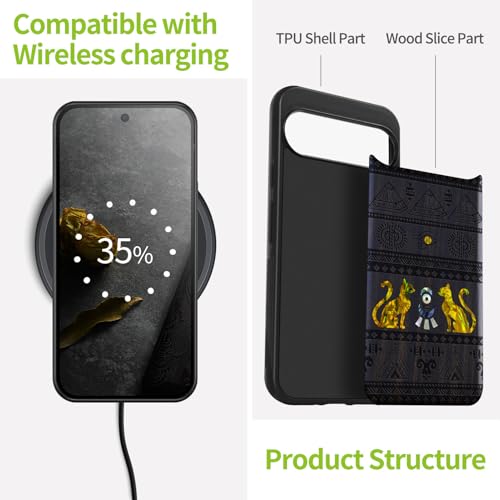 Protégez le Pixel 9 Pro XL avec cette coque antichoc en bois véritable