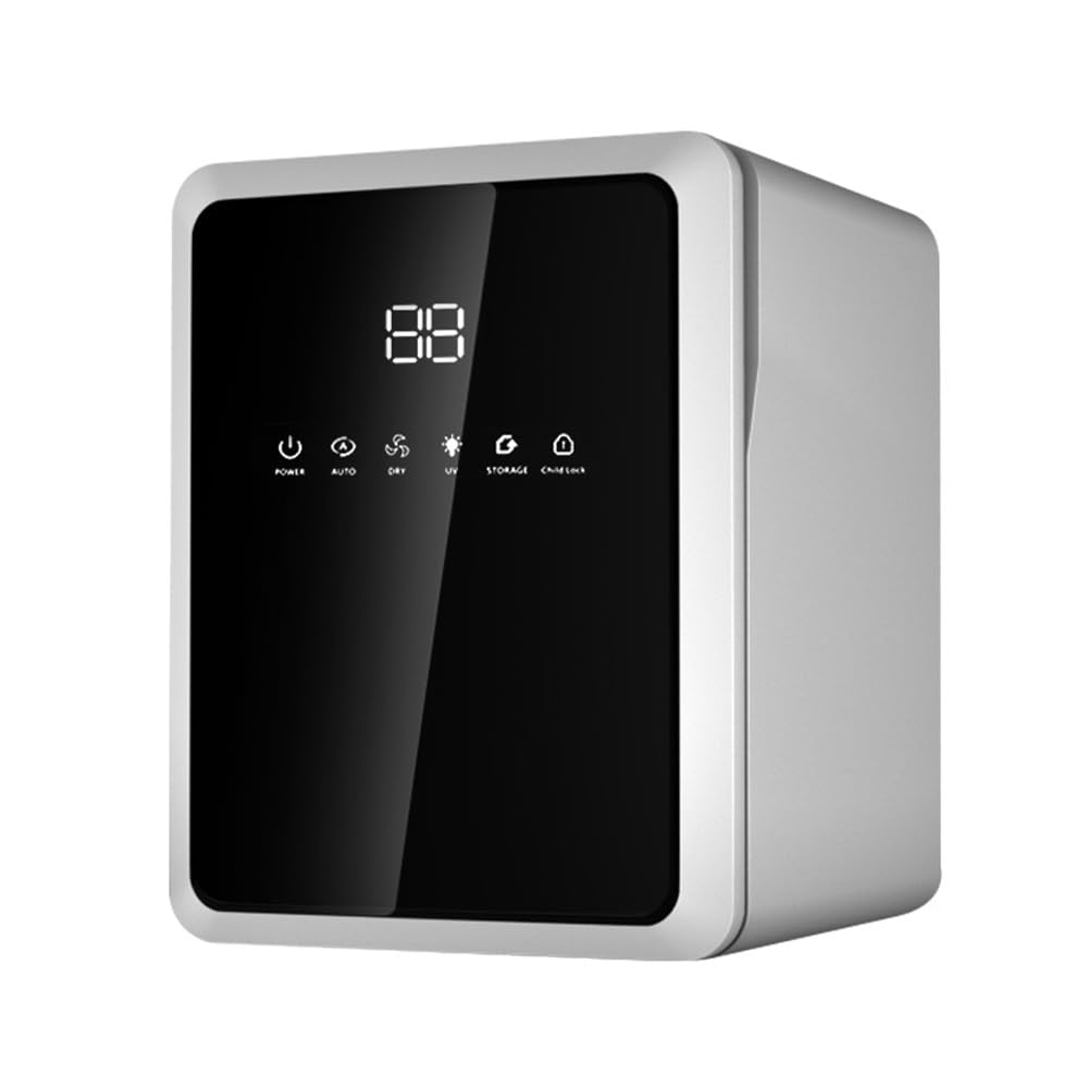 Labymos Baby Bottle Sterilizer and Dryer UV Sterilizer for Bottle 3-in-1 ion Cabinet 8L Capacity Low Noise with Large LCD Screen Timer for Baby Pacifier Small Towel Baby Toys Clothing