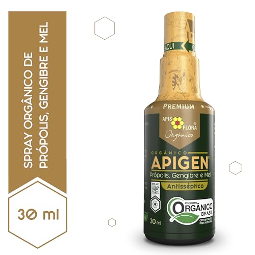 Apigen Orgânico - Própolis, Mel e Gengibre Spray 30 mL - BR, Apigen Orgânico Apis Flora