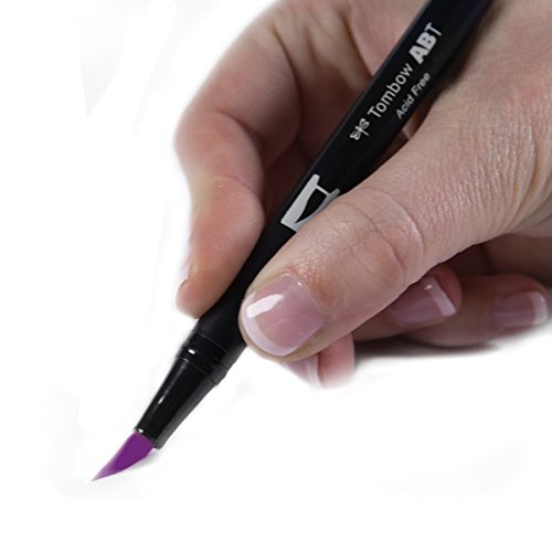 Tombow Dual Brush Pen Art Marker, 676 - Royal Purple, 1-Pack #TOP1