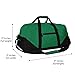 Dalix 21'' Large Duffle Bag with Adjustable Strap (Dark Green)