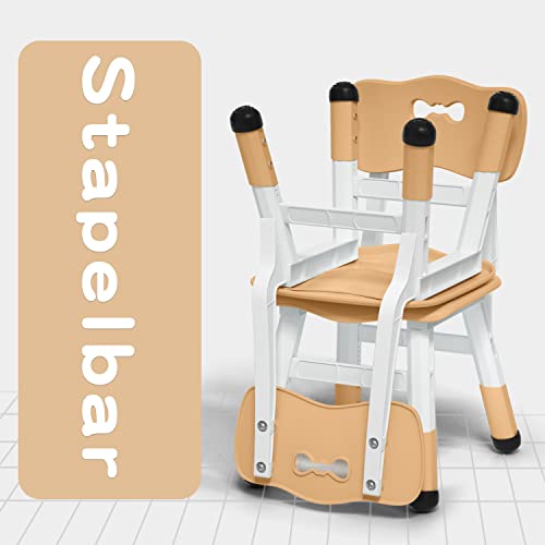 De verstelbare hoogte van de bureaustoelen voor kinderen is geschikt voor kinderstoelen, die in gezinnen, scholen en dagverzorging tussen 2 en 10 jaar worden gebruikt, maximaal draagvermogen: 100 kg - Afbeelding 6