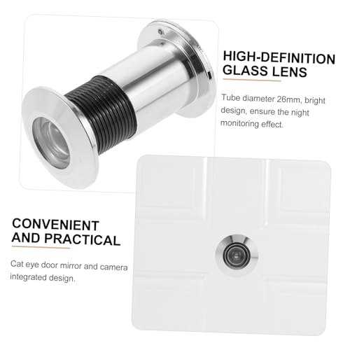 Visor de mirilla para puerta con cámara de privacidad y accesorio de puerta miniatura 3
