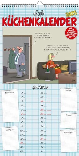 Uli Stein Kalender 2026 - Familien Wandkalender Mit Lustigen Sprüchen & 5 Postkarten