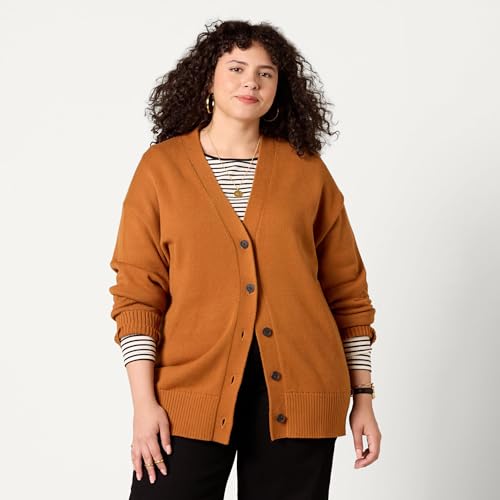 Image of Amazon Essentials Women's Relaxed Fit Midweight Cardigan Sweater