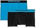 Produktbild bruno banani Herren Short 2er Pack Flowing Boxershorts, Mehrfarbig (Aquablau/Schwarz 2150), Small