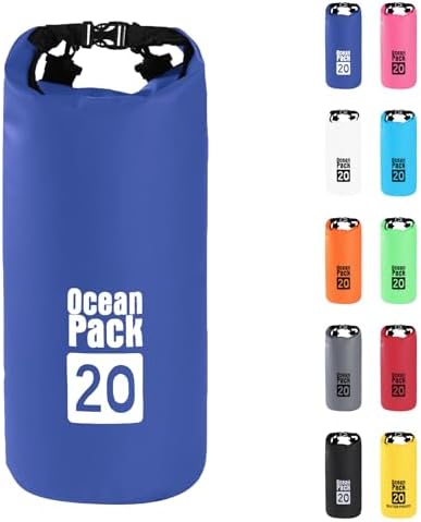 Zaino Impermeabile 15L Rosa - Borsa Stagna Per Sport Acquatici, Con Tracolla, Resistente All'Acqua E Strappo - Foto 9